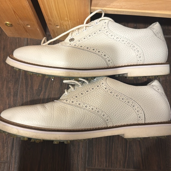 G/Fore white leather golf shoes sz 10 men's - Picture 5 of 5